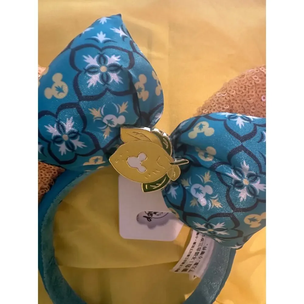 NWT Disney Parks Epcot Italy Drunken Limoncello Salute Glitter Ears